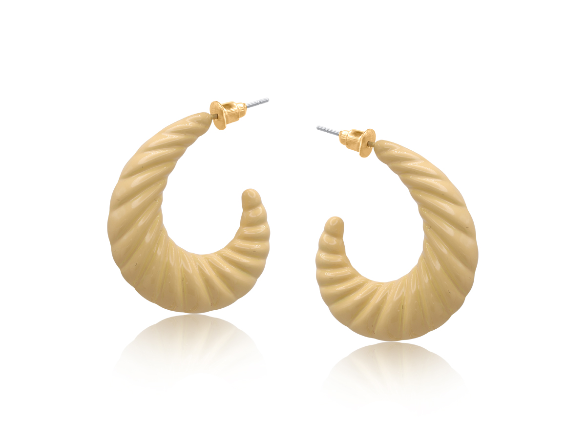 Picture of YELLOW OPHELIA ORGANIC SHAPE EARRINGS