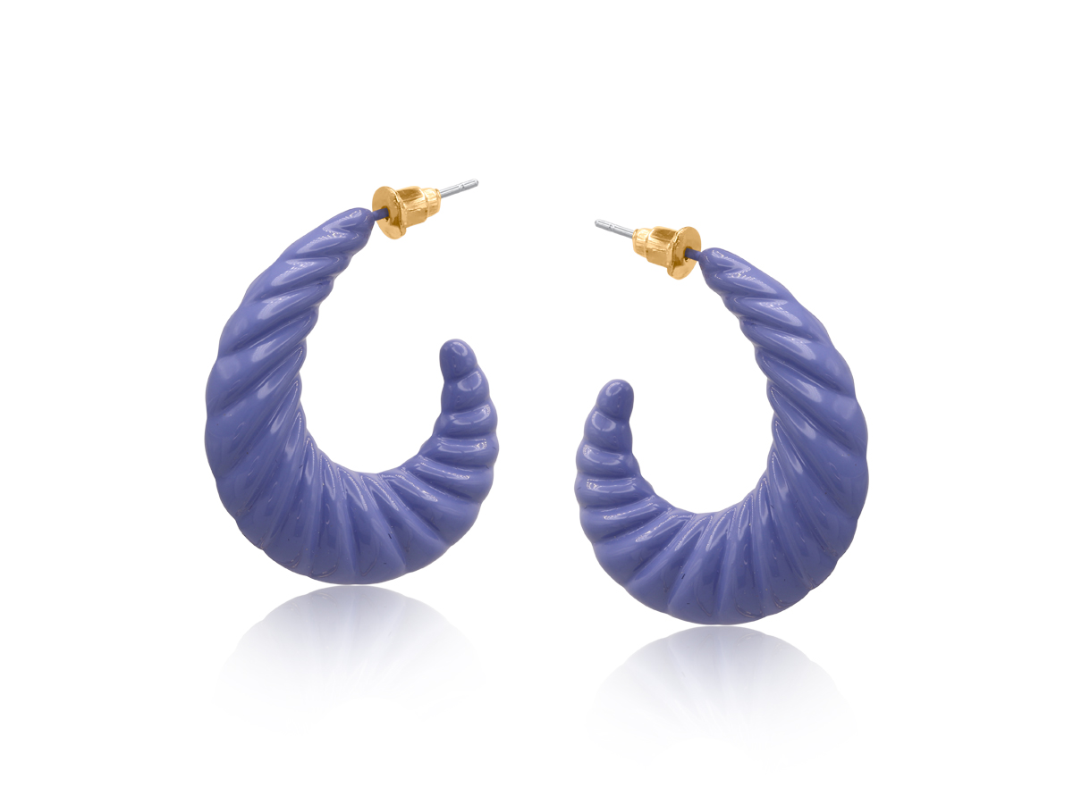 Picture of BLUE  OPHELIA ORGANIC SHAPE EARRINGS
