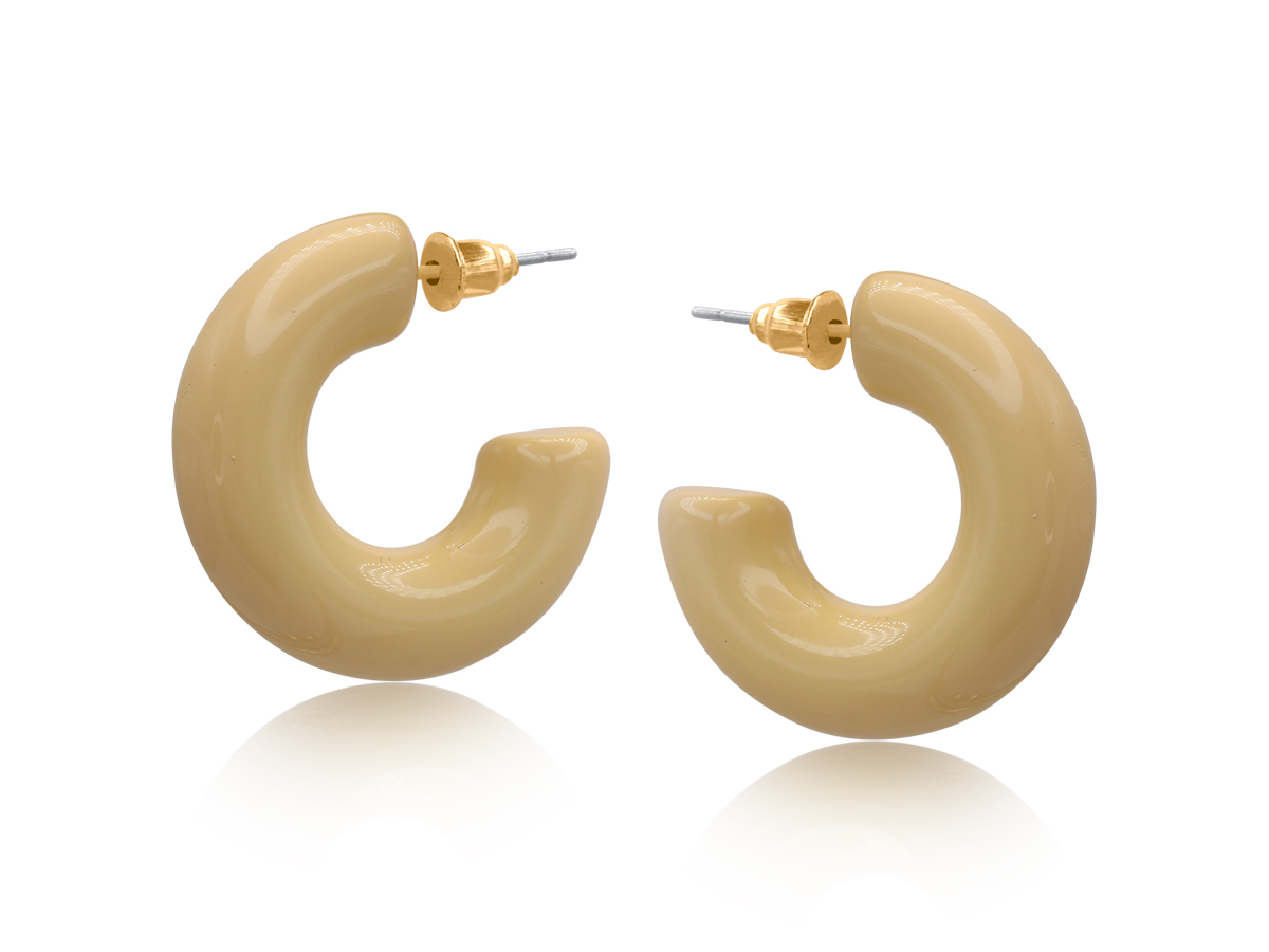 Picture of YELLOW OPHELIA HOOP EARRINGS