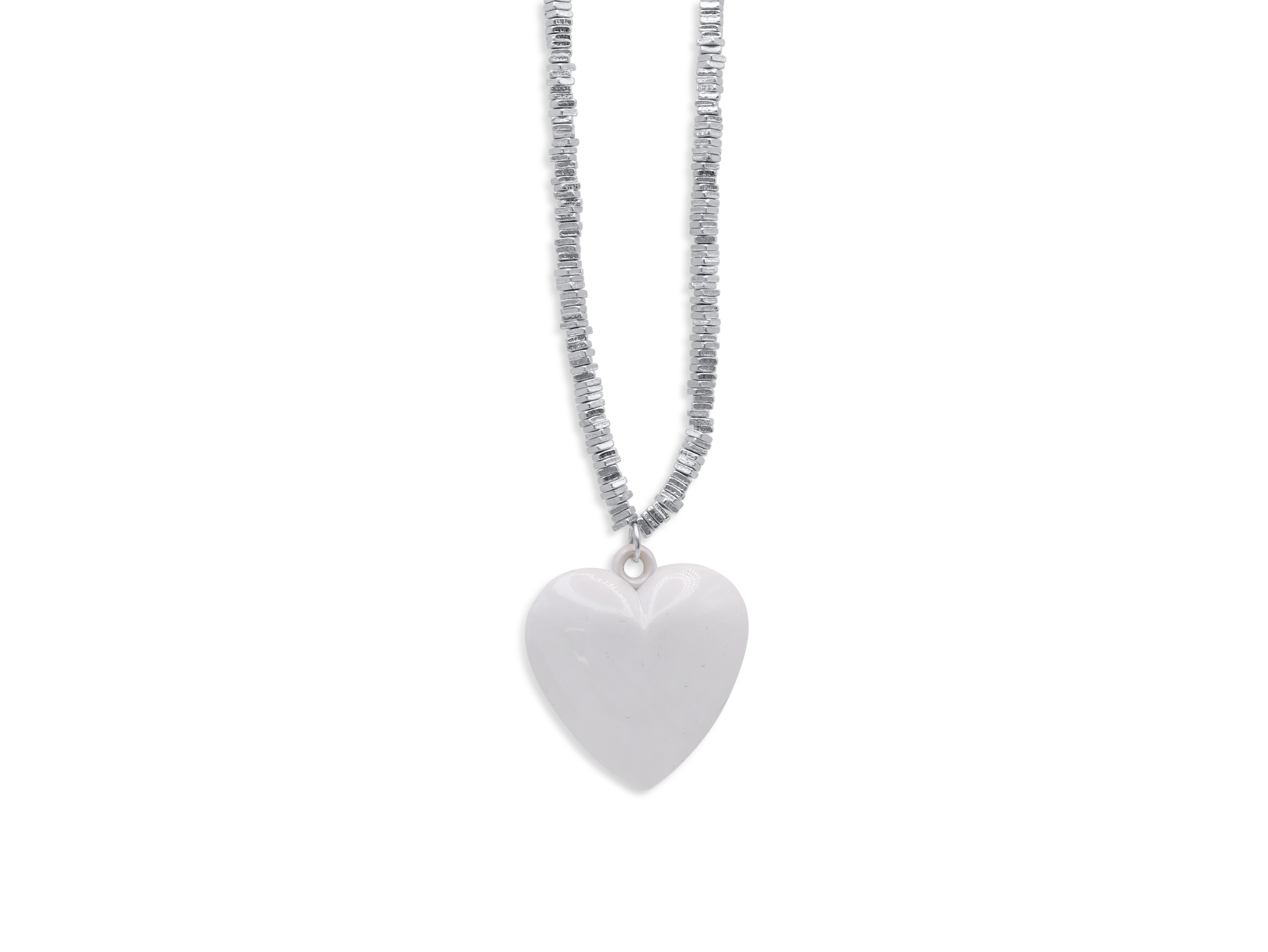 Picture of SILVER OPHELIA HEART NECKLACE