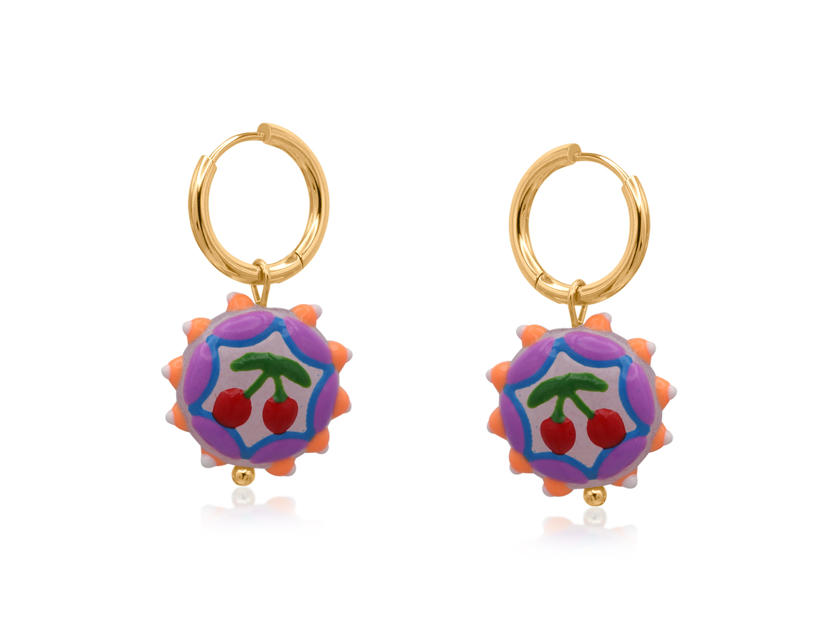 Picture of CHERRY VIVID CHARM PETITE EARRINGS
