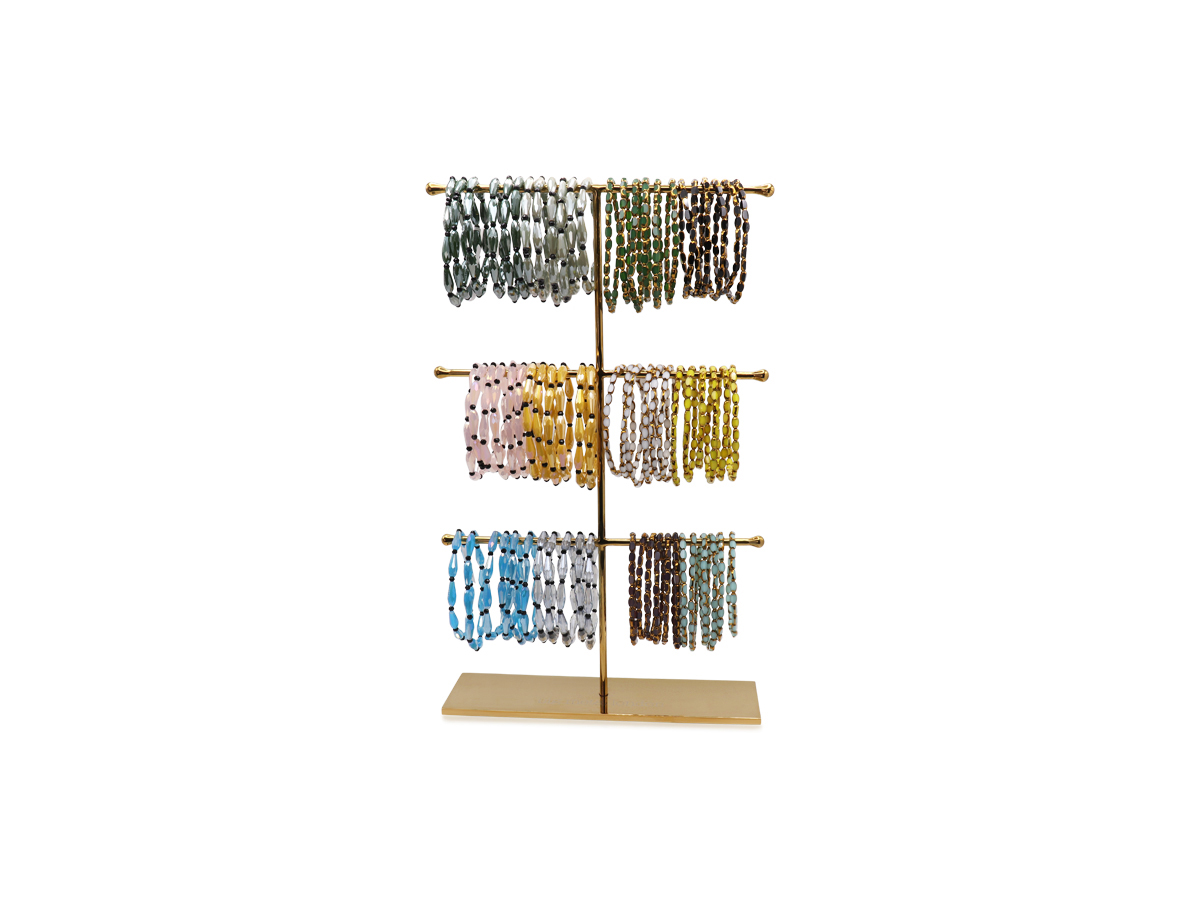 Picture of SIX FACETED BEADS STRING BRACELETS  BUNDLE WITH FR