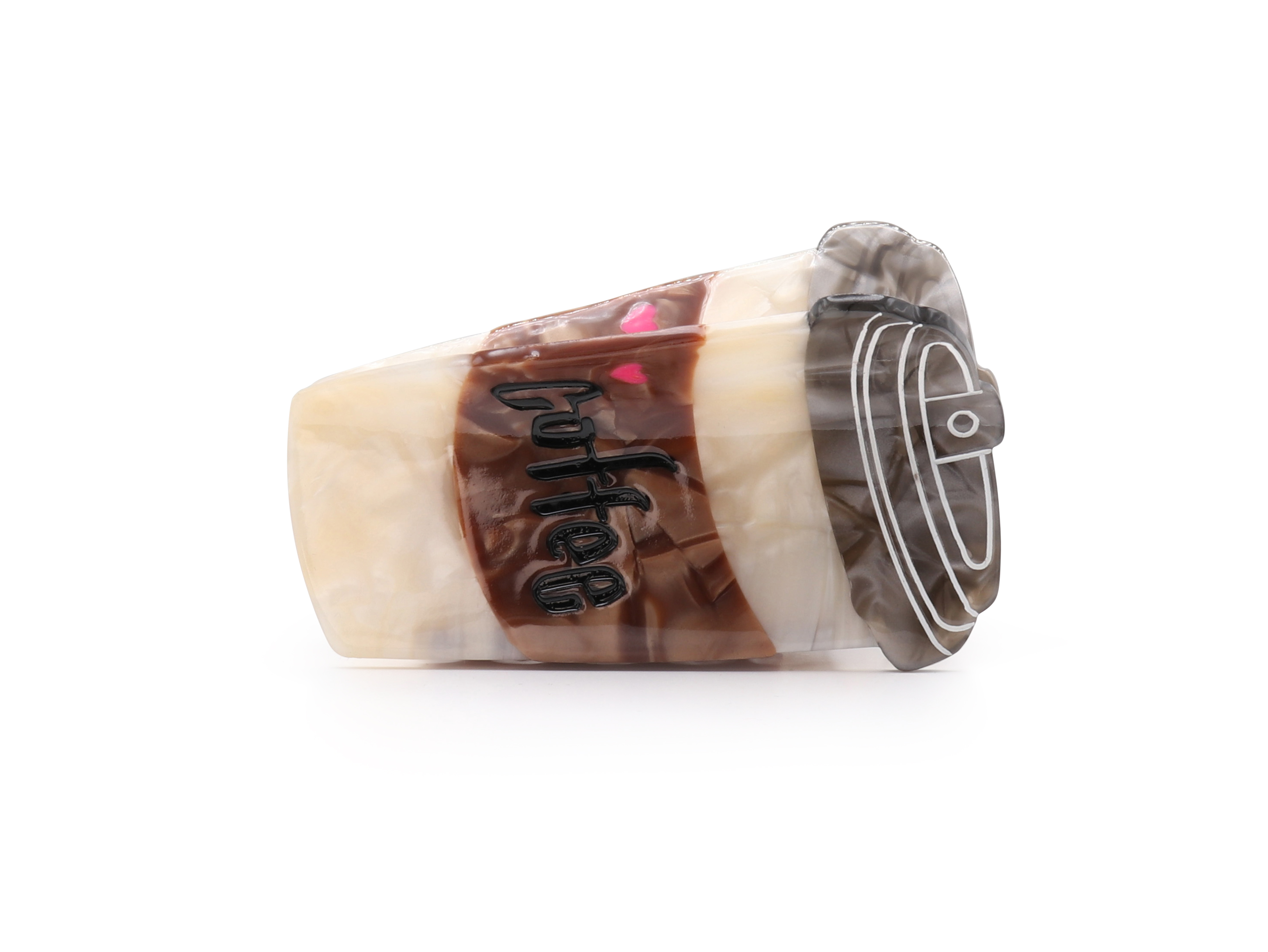 Picture of BROWN MESSALIA COFFEE CUP HAIRCLIP