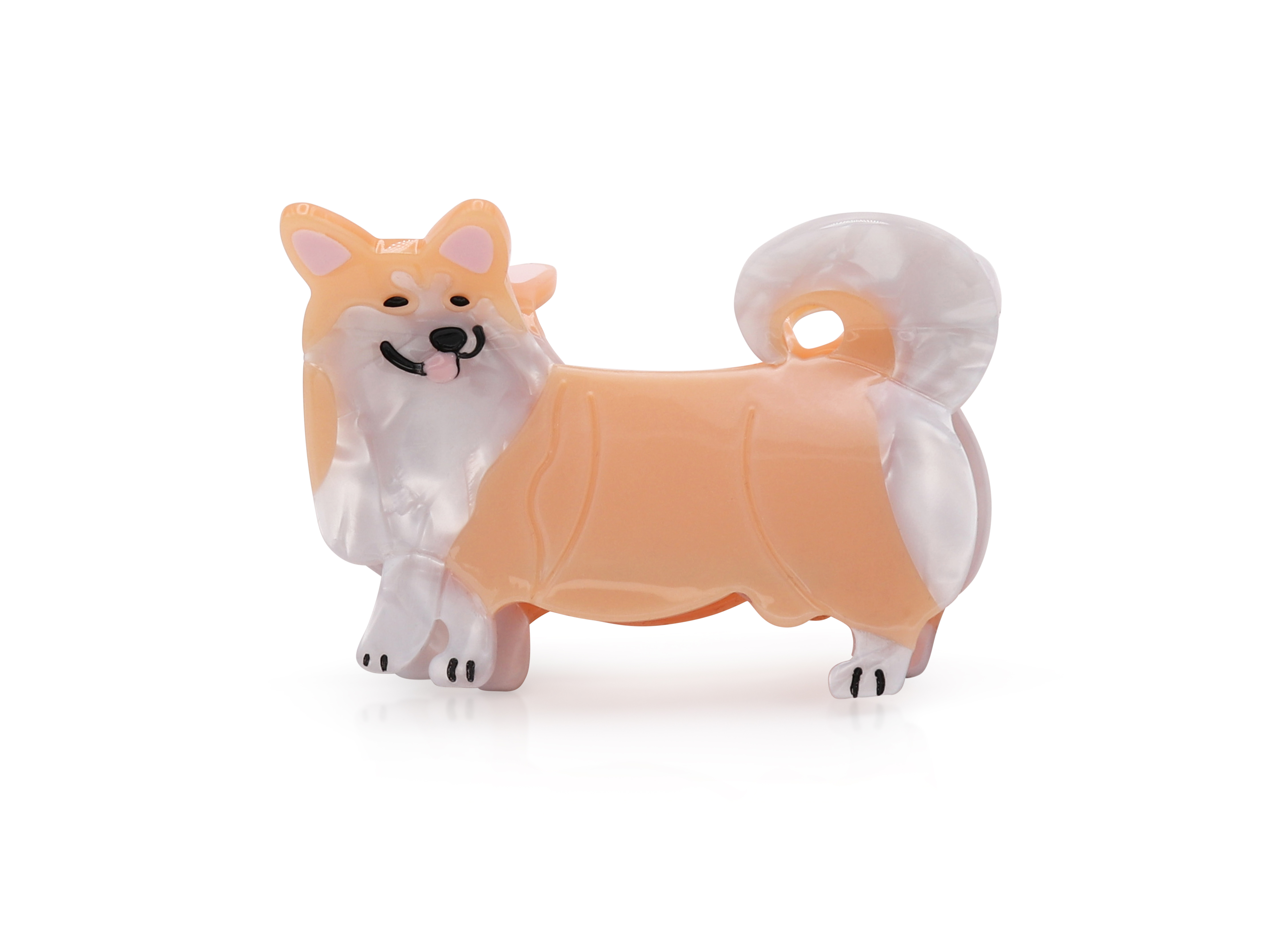 Picture of BEIGE CORGI DOG HAIRCLIP