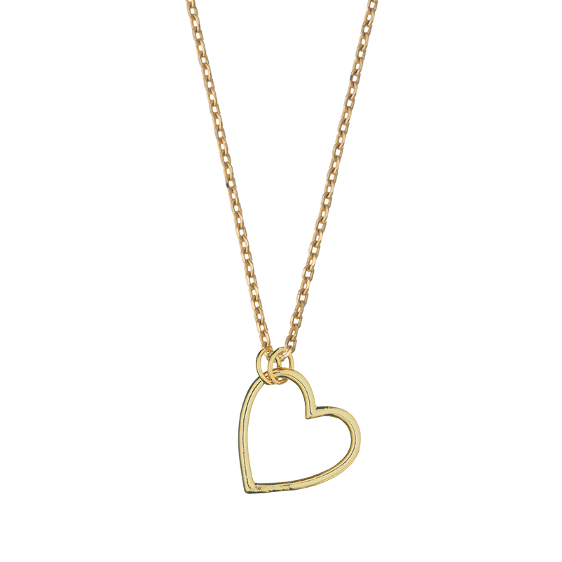 Picture of Open Heart Necklace - Gold Plated