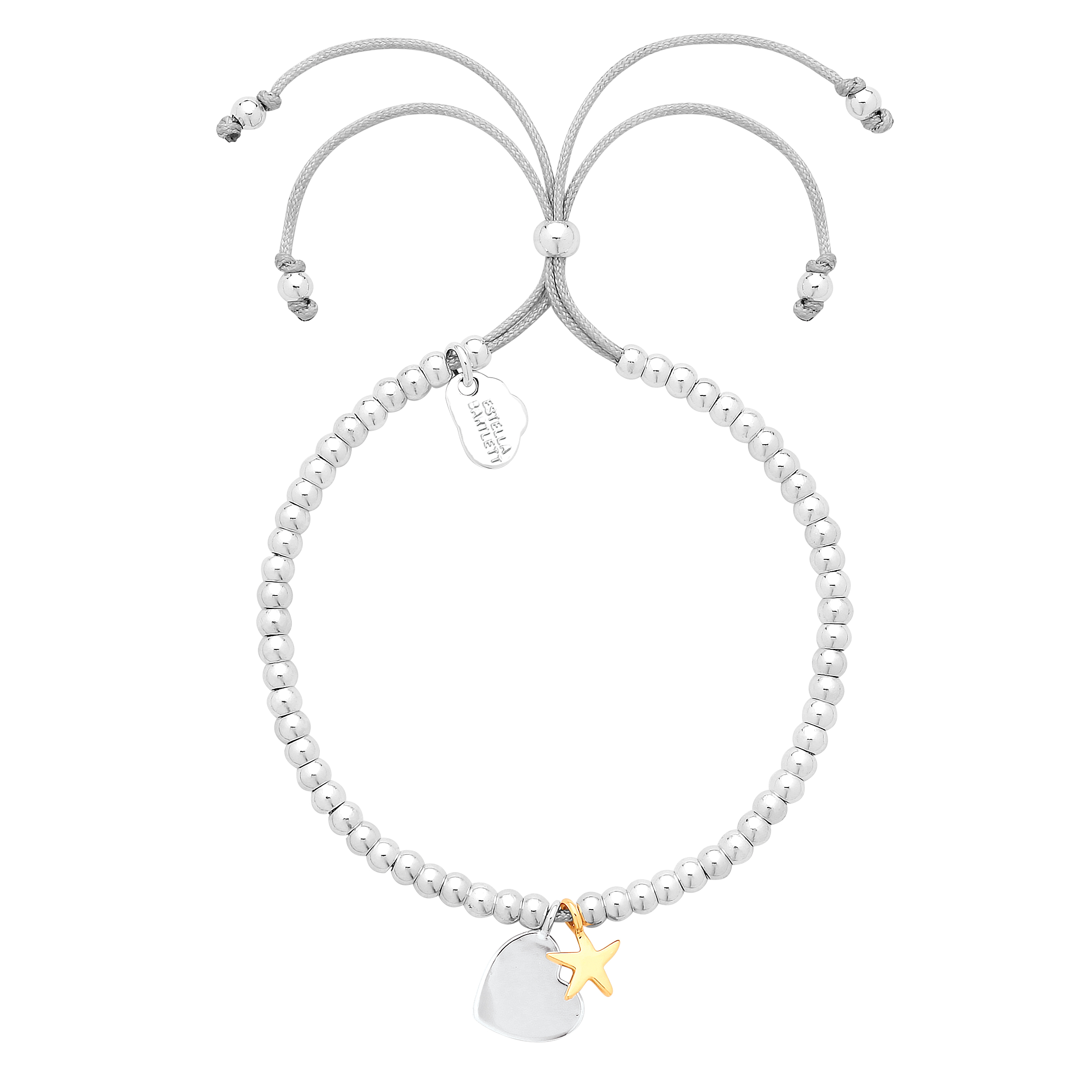 Picture of Heart And Star Liberty Bracelet - Silver Plated