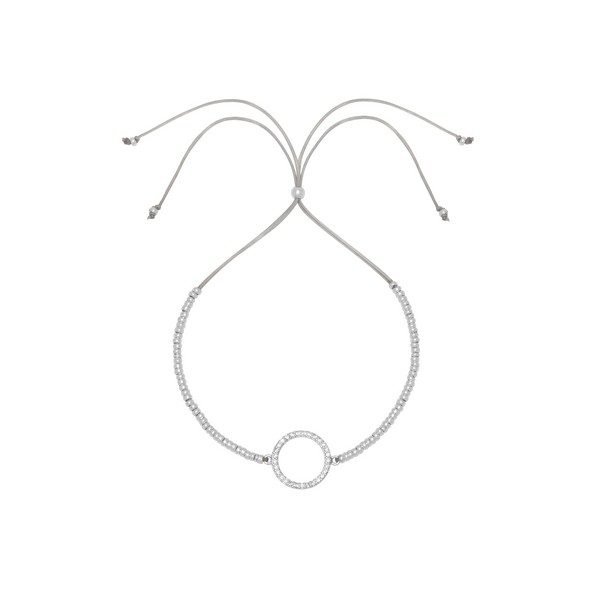 Picture of White Cz Circle Louise Bracelet
