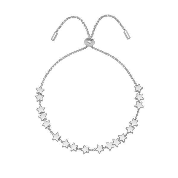 Picture of Stars So Bright Chain Slider - Silver Plated