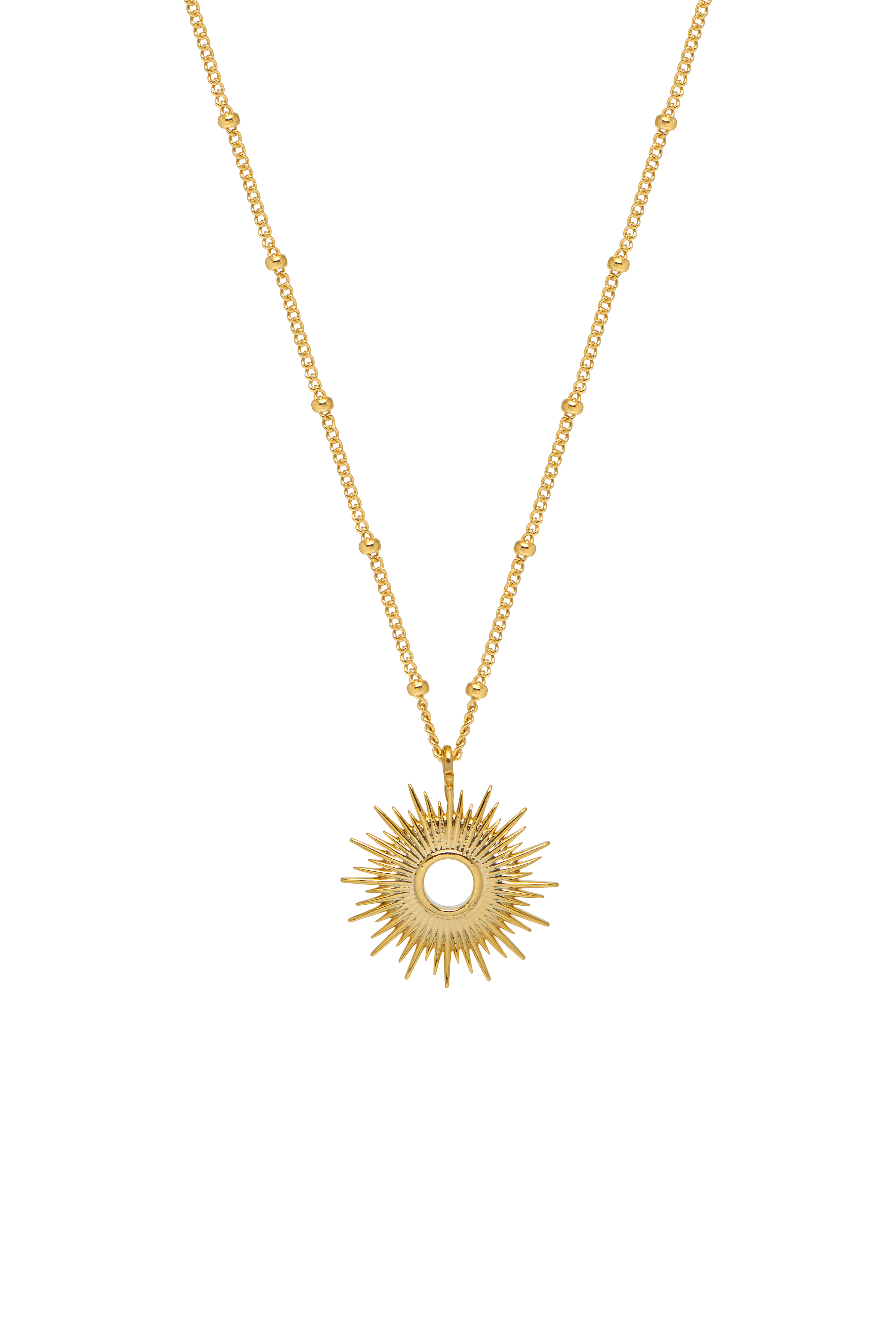 Picture of Full Sunburst Necklace - Gold Plated