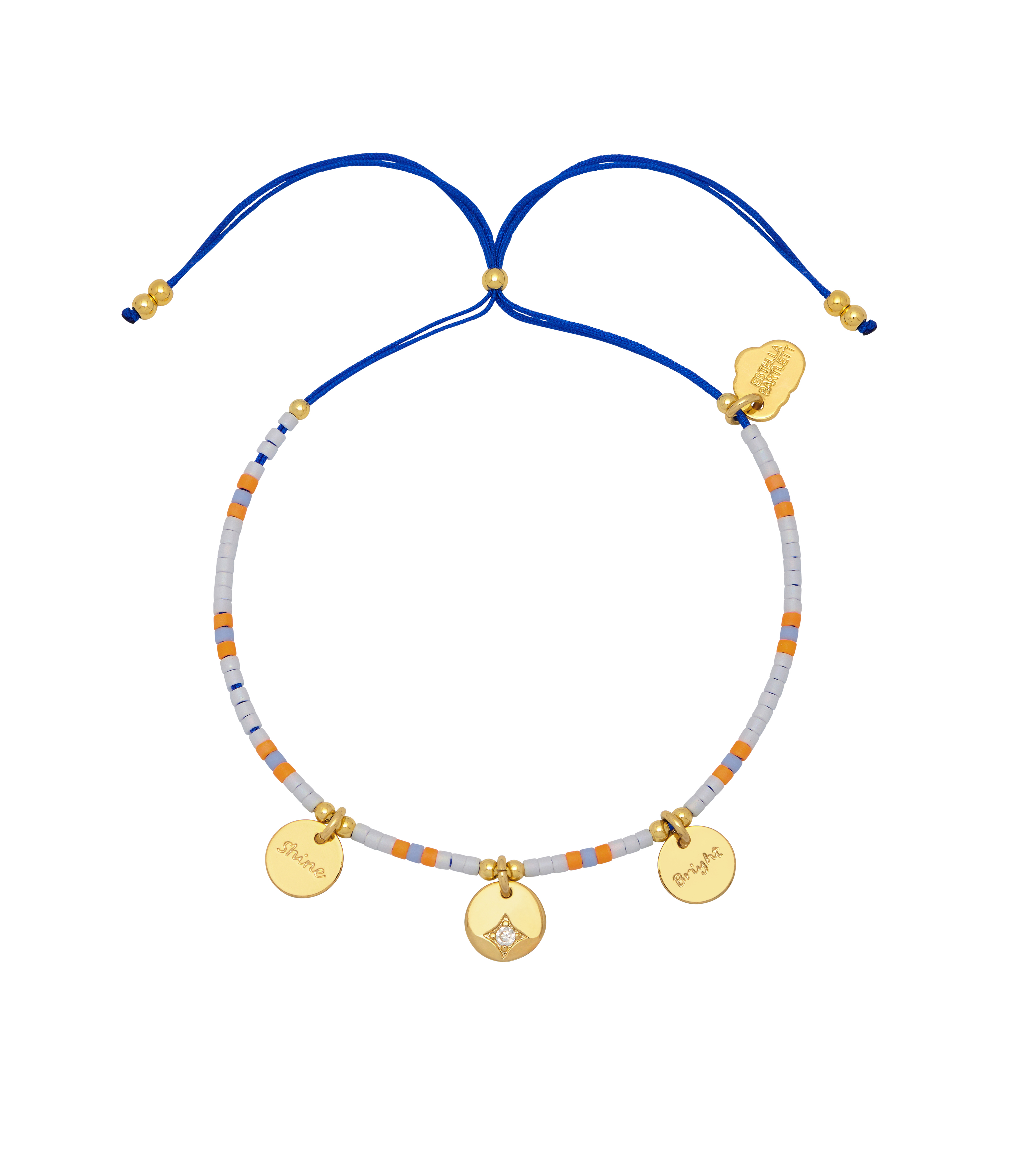Picture of Shine Bright Beaded Cord Bracelet - Gold Plated