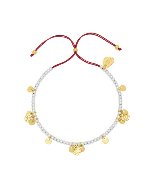 Picture of Hammered And Plain Disc Louise - Gold Plated