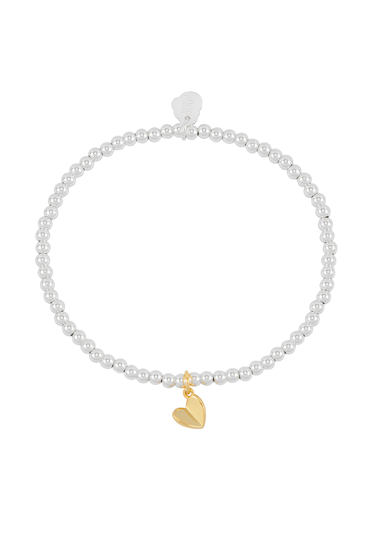 Picture of Folded Heart Sienna Bracelet - Gold Plated