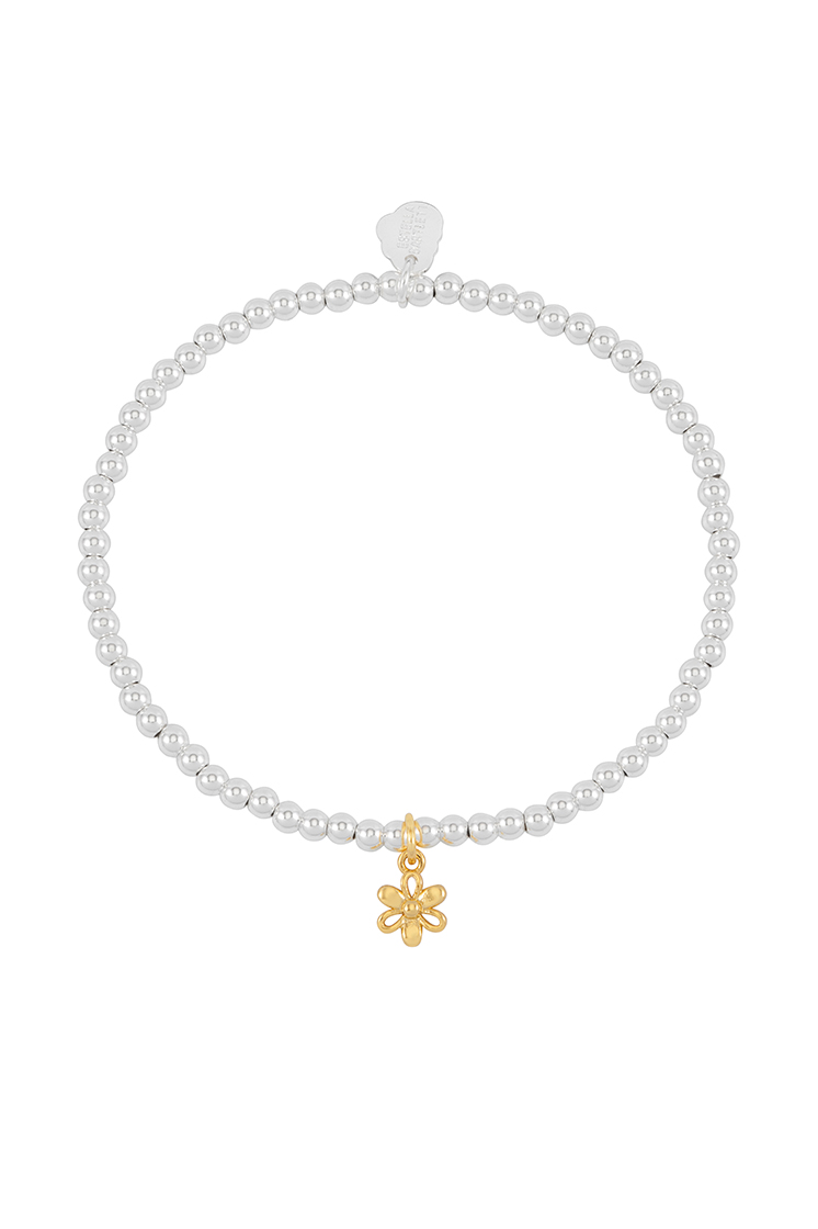 Picture of Open Petal Flower Sienna Bracelet - Gold Plated