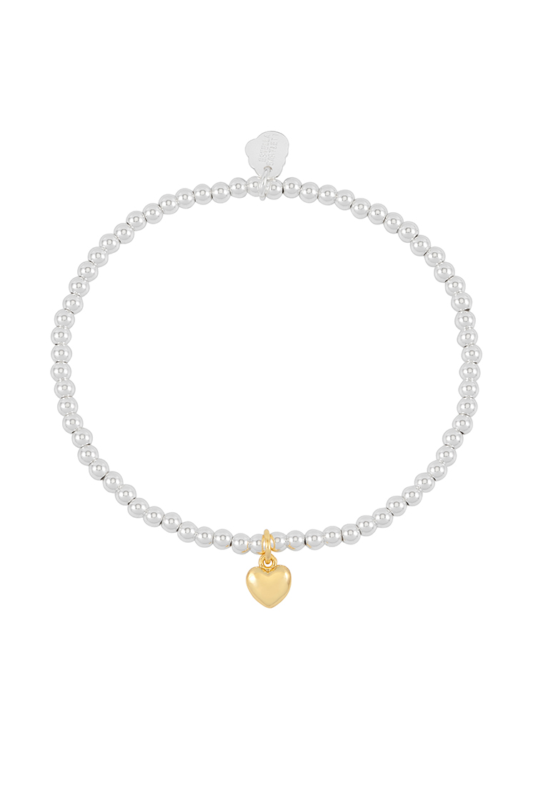 Picture of Puffed Heart Sienna Bracelet - Gold Plated