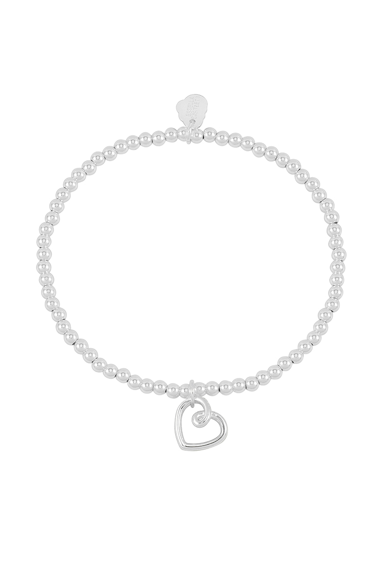 Picture of Double Beaded Heart Connector Bracelet - Wonderful