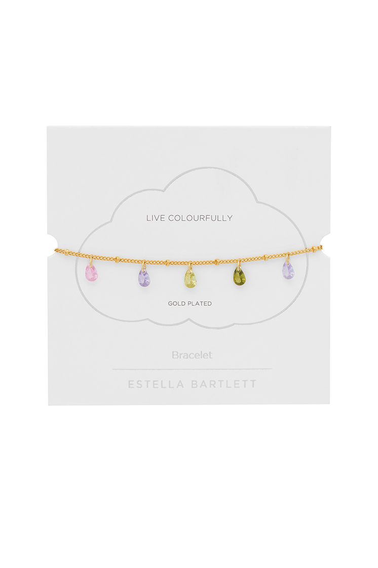 Picture of Multi CZ Pear Drop Bracelet