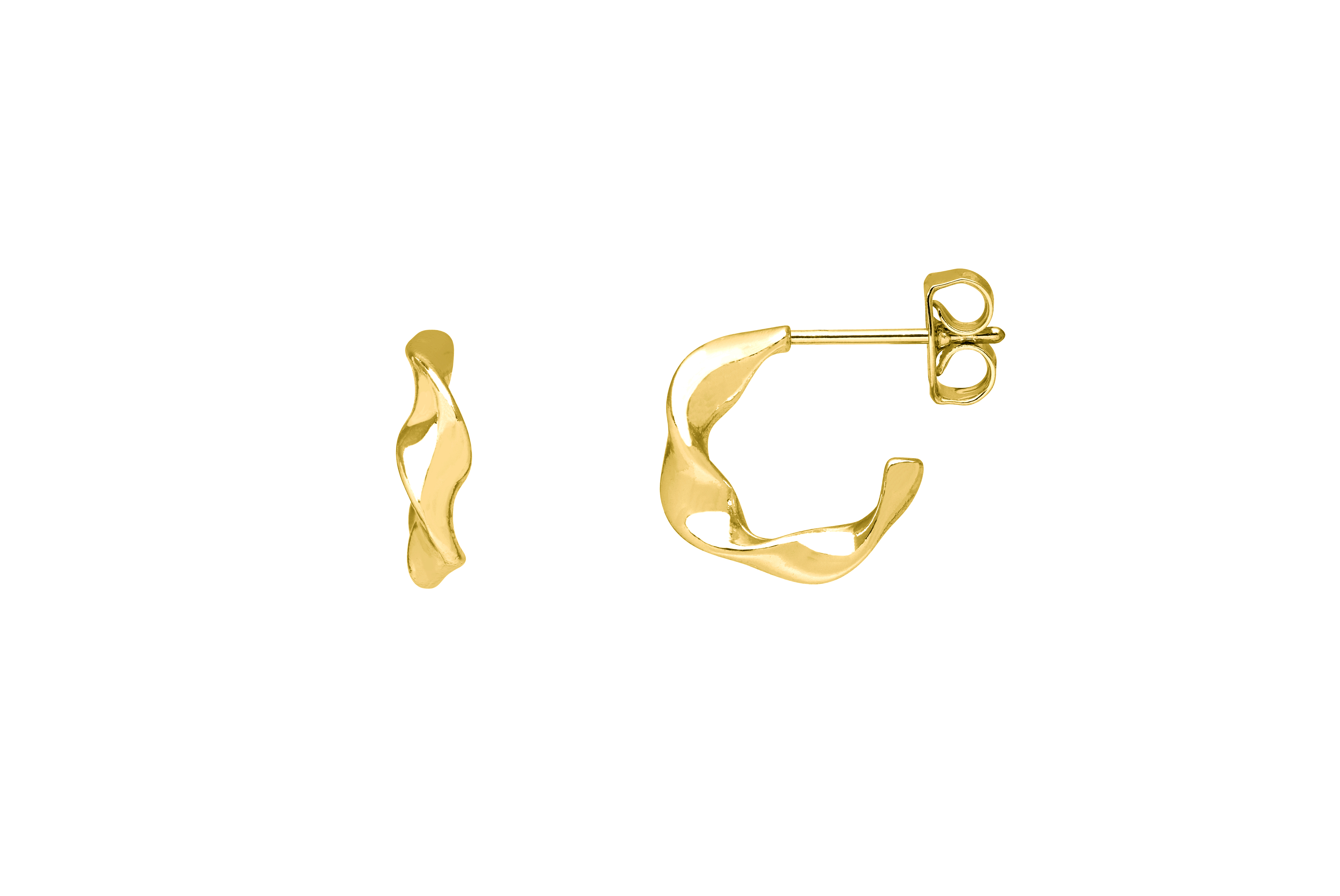 Picture of Twist Hoop Earrings Gold
