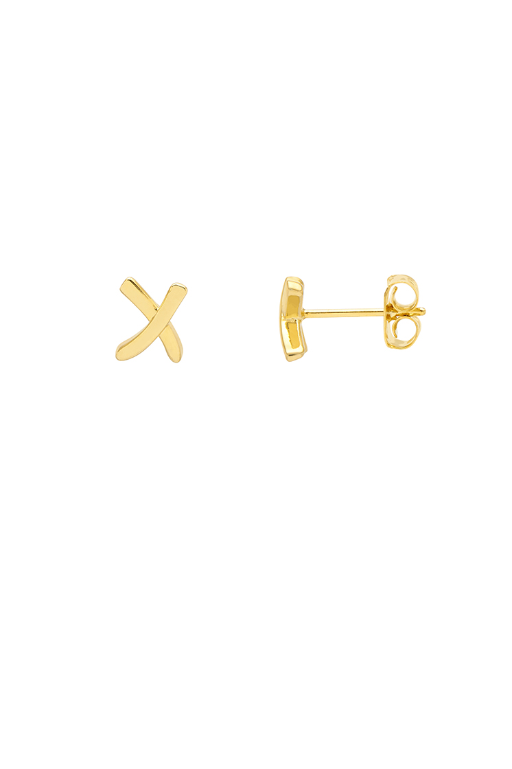 Picture of Kiss Stud - Gold Plated