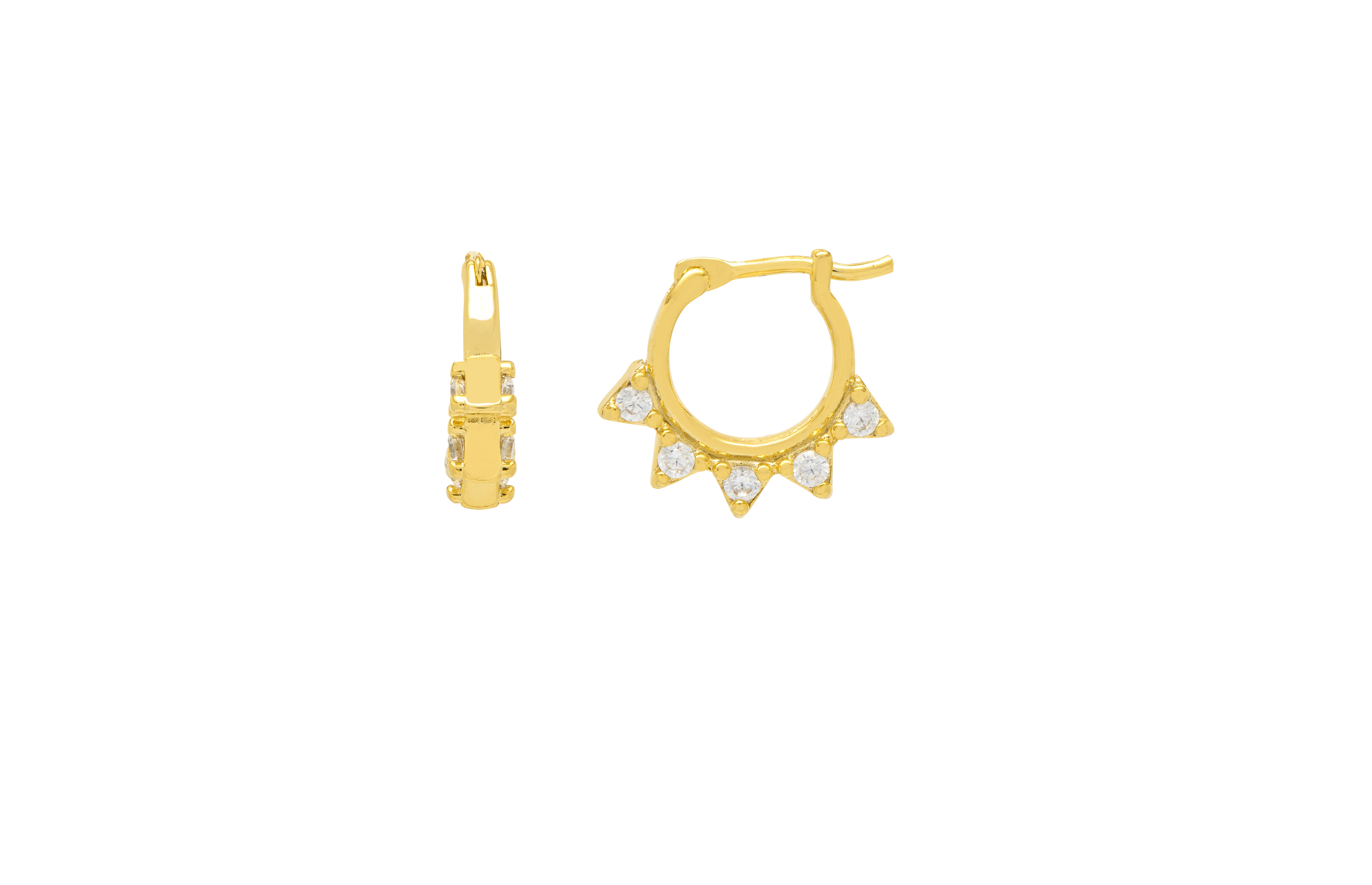 Picture of Cz Spike Hoop Earring