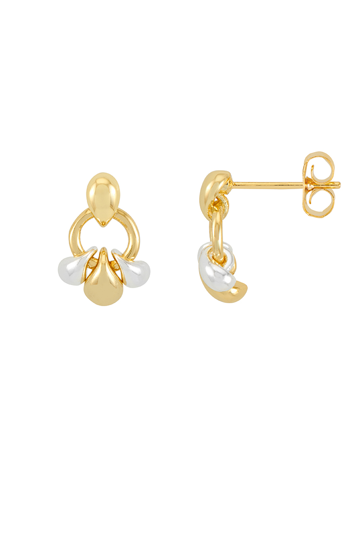 Picture of Tiered Round Droplet Earrings