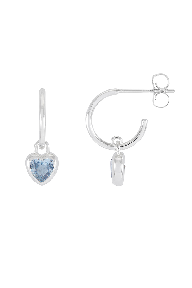Picture of Aquamarine padlock earrings