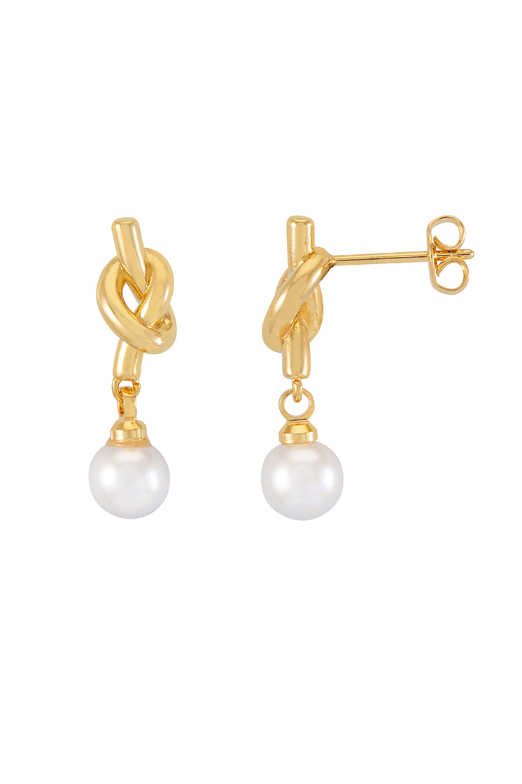 Picture of KNOT PEARL EARINGS