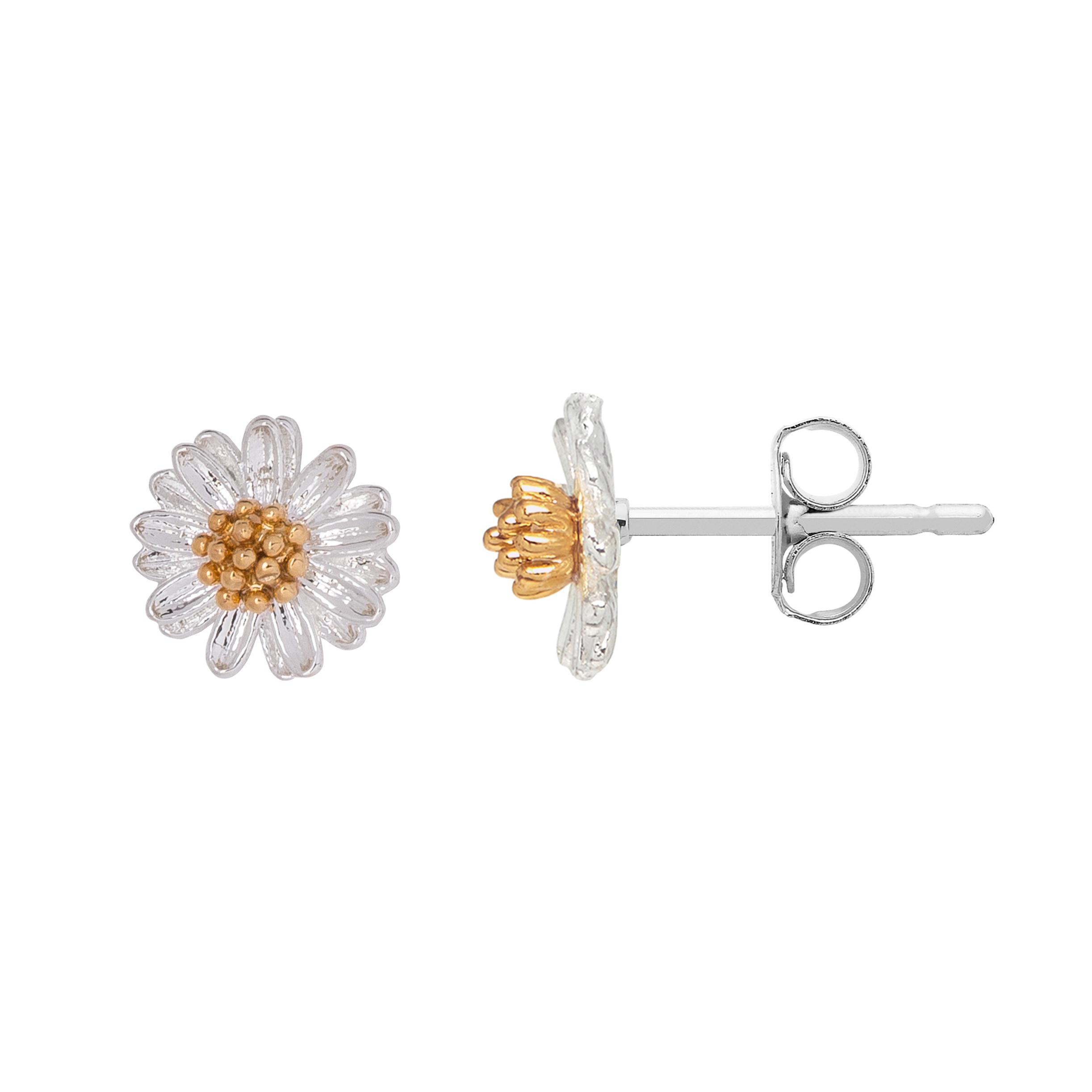 Picture of Mini Wildflower Earrings - Silver Plated