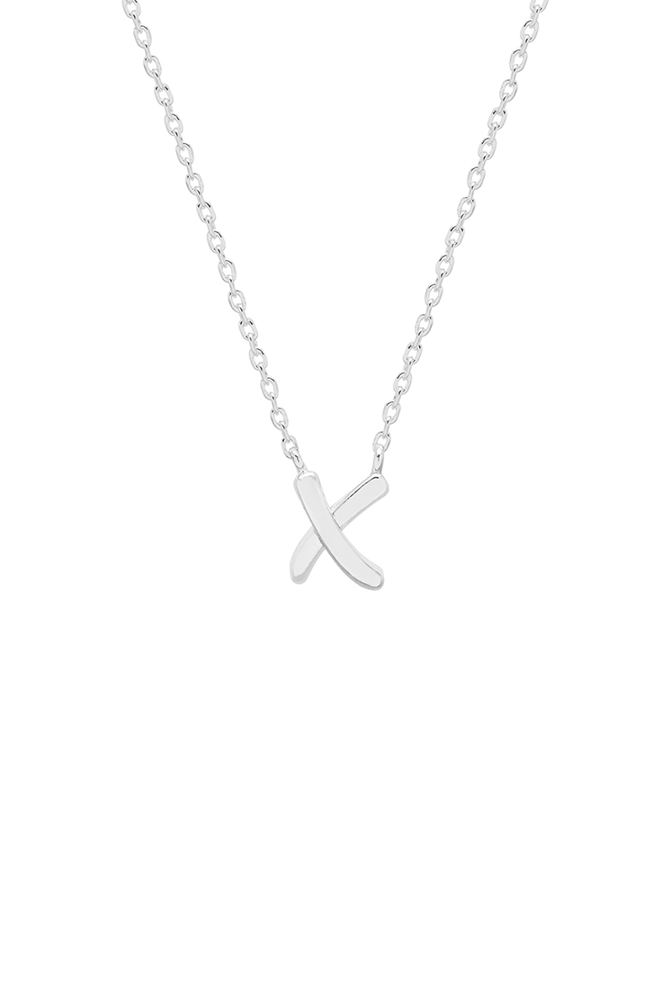 Picture of Kiss Necklace - Silver Plated