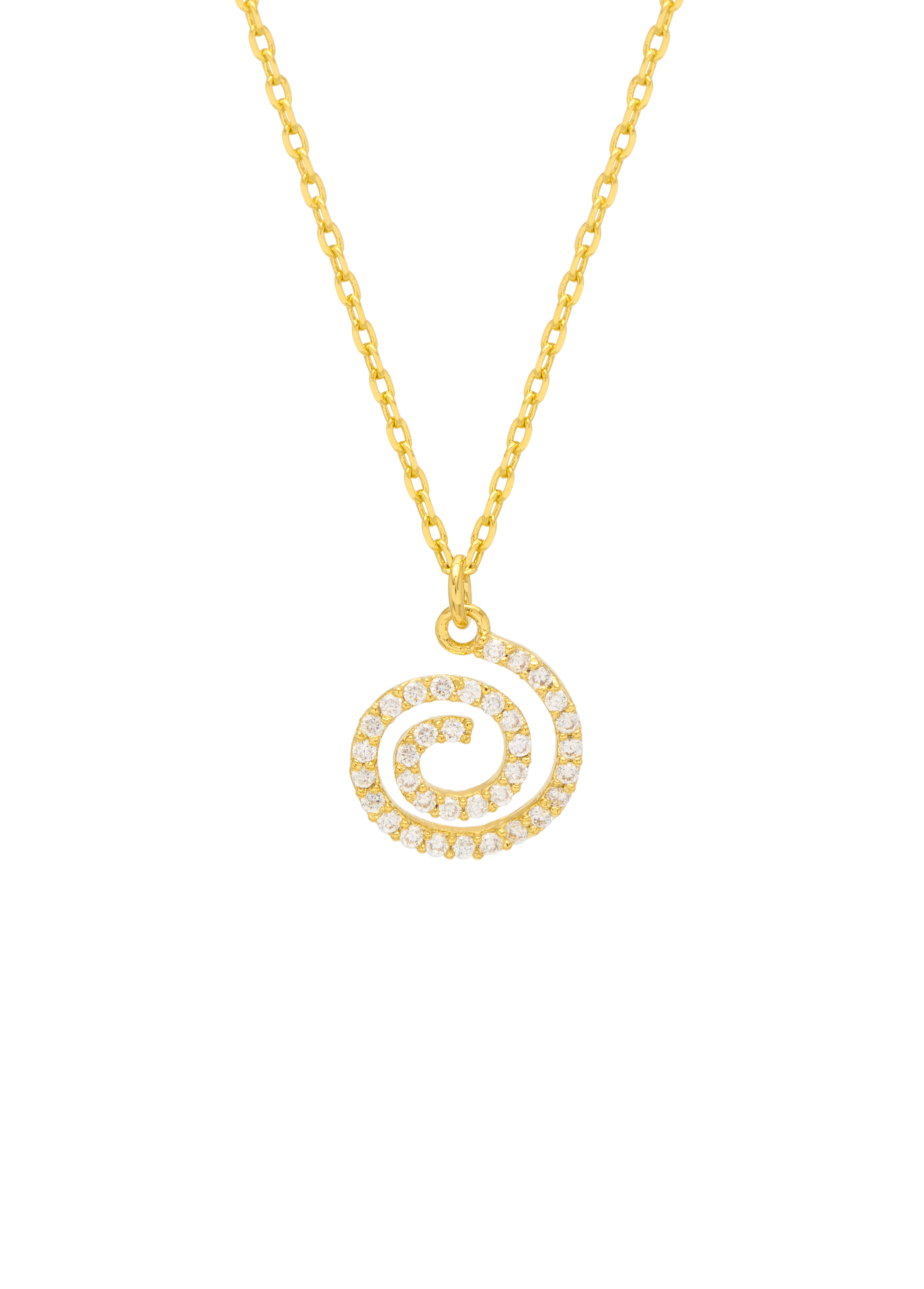Picture of Swirl Necklace - Gold Plated