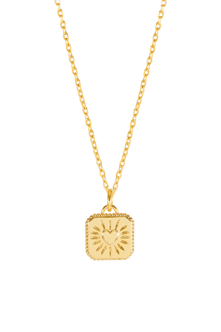 Picture of Bobble Heart Tablet Necklace