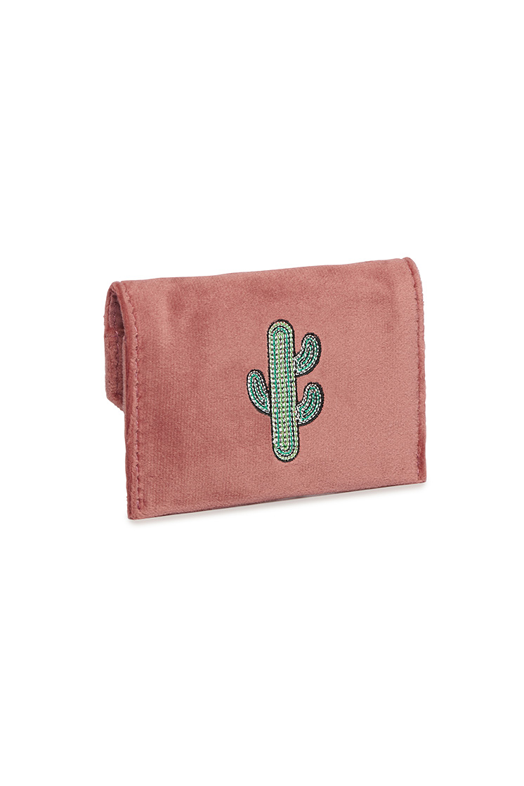 Picture of Envelope Card Holder - Cactus Blush Velvet
