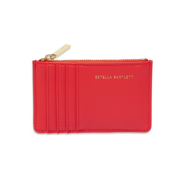 Picture of Card Purse - Coral - Saffiano