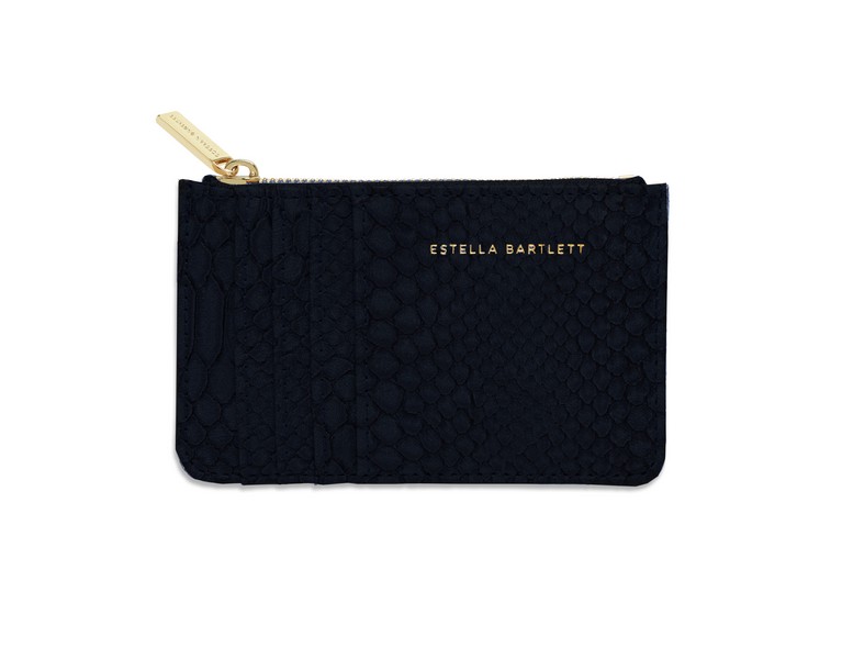 Picture of Card Purse - Black - Snake
