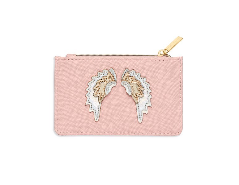 Picture of Card Purse - Blush With Iridescent And Gold Appliq