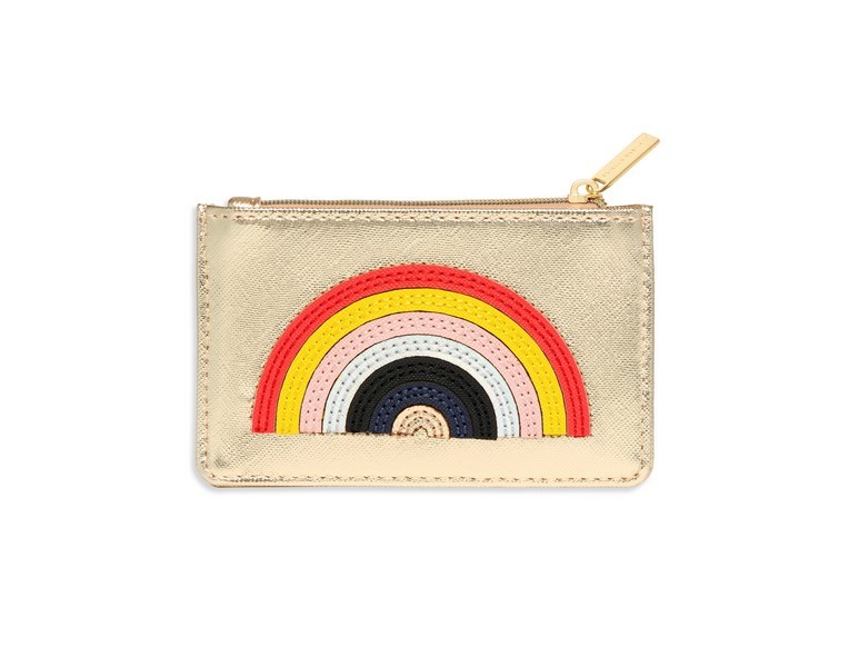 Picture of Card Purse - Gold With Multicolour