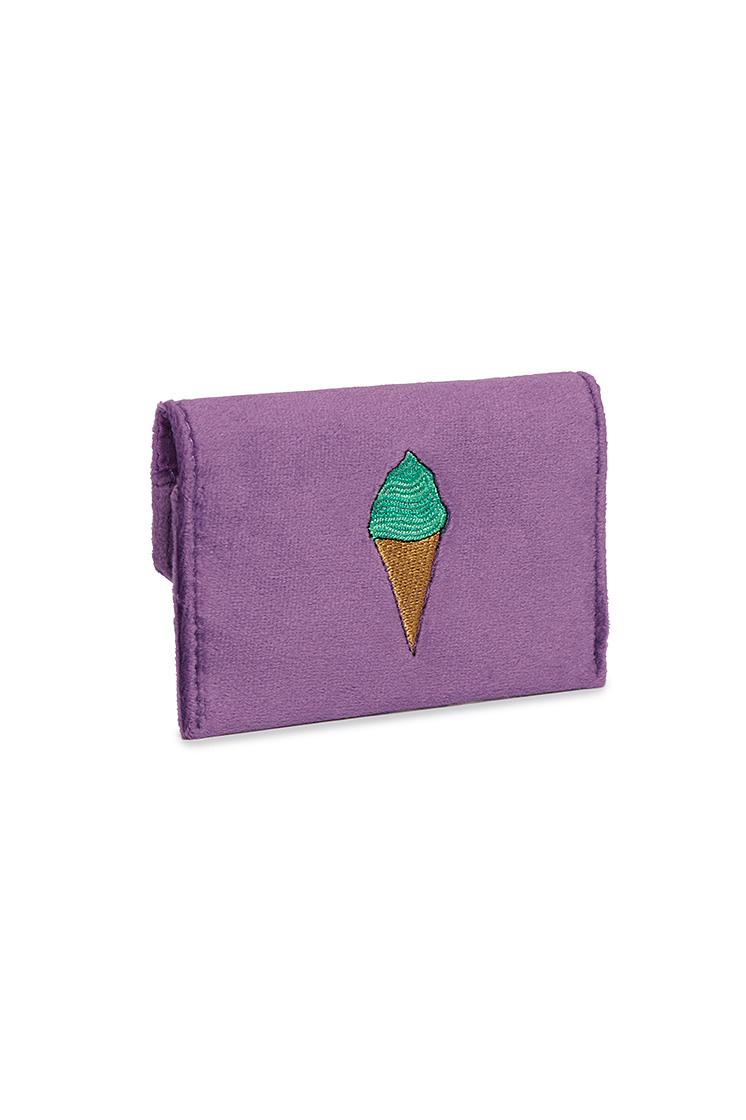 Picture of Envelope Card Holder - Ice Cream Purple Velvet