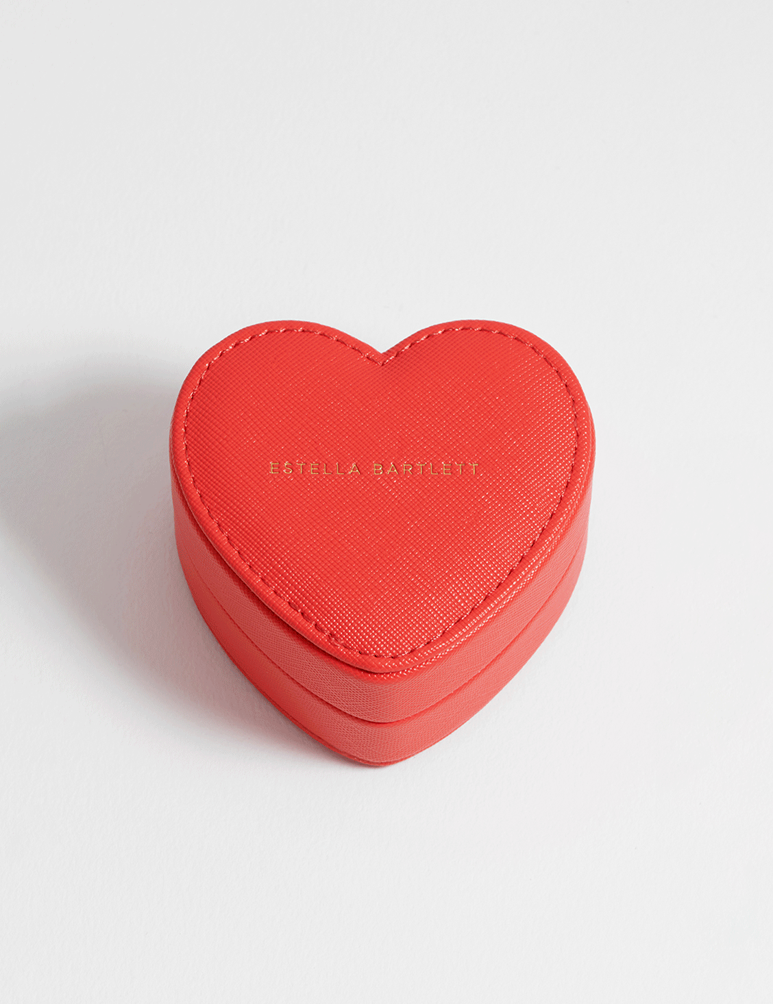 Picture of Mini Heart Shaped Jewellery Box - Coral