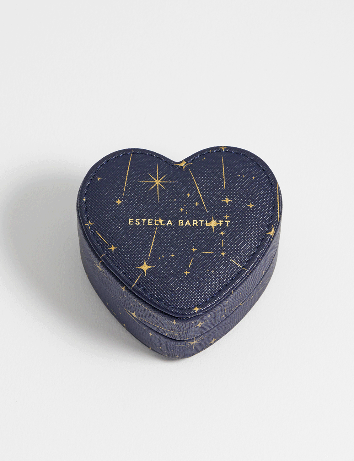 Picture of Mini Heart Shaped Jewellery Box - Navy
