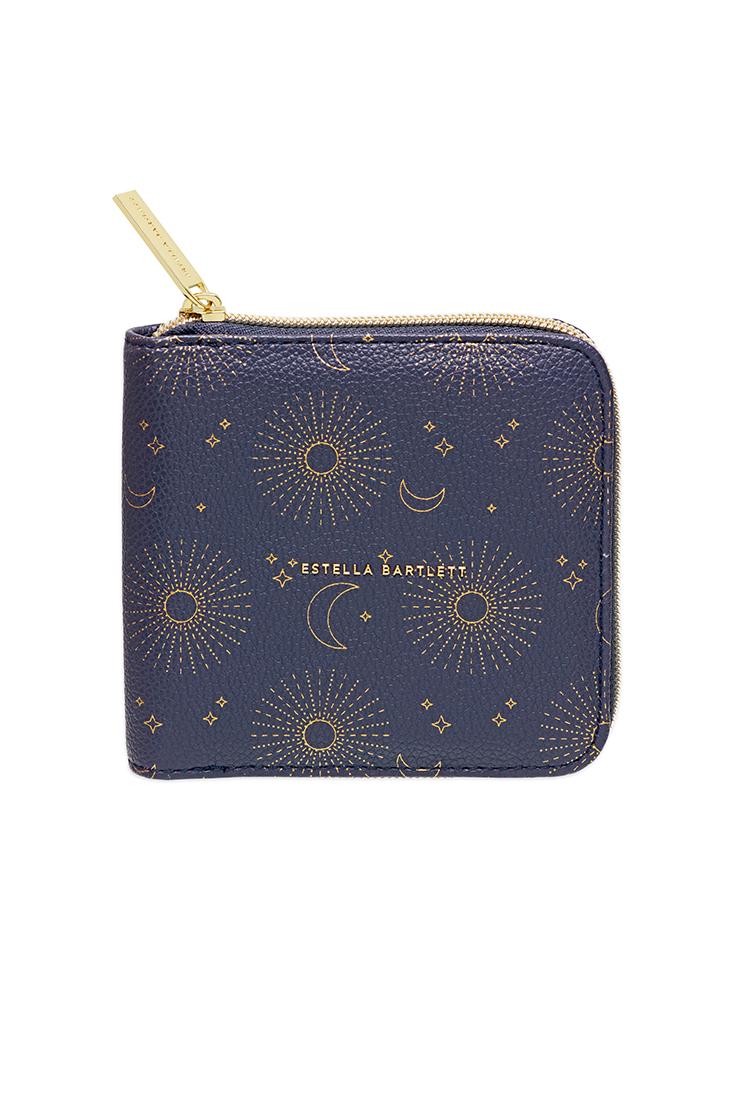 Picture of Square Jewellery Purse - Celestial Navy