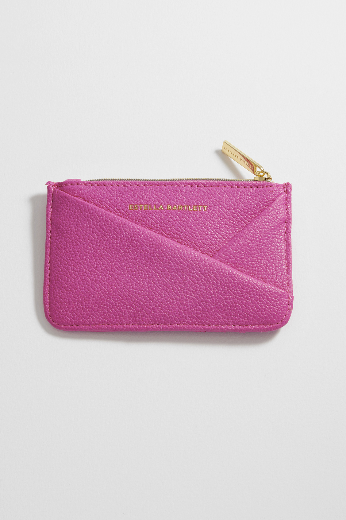 Picture of Puffy Pleated Card Purse - Hot Pink