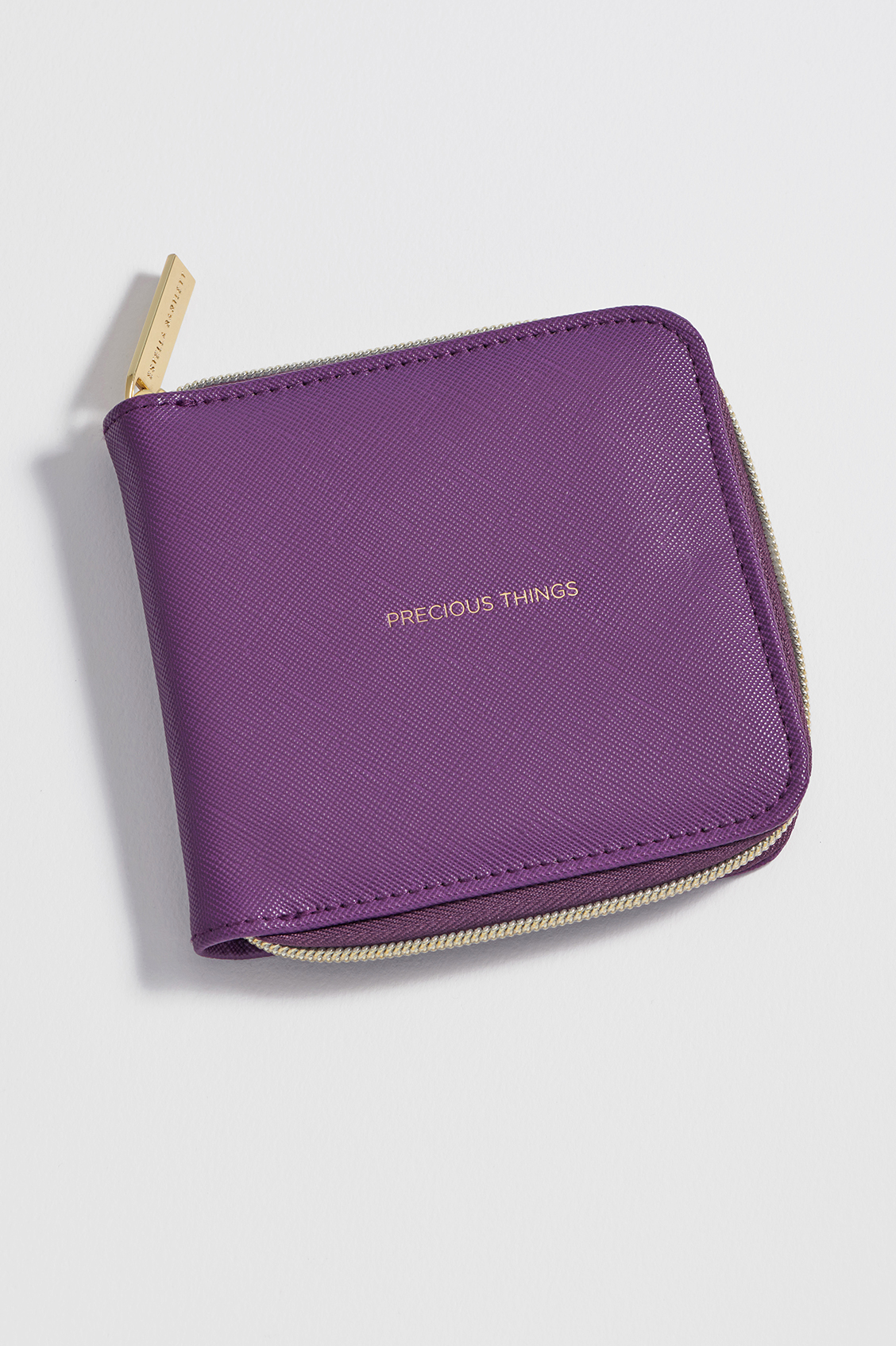 Picture of Square Jewellery Purse - Purple Saffiano