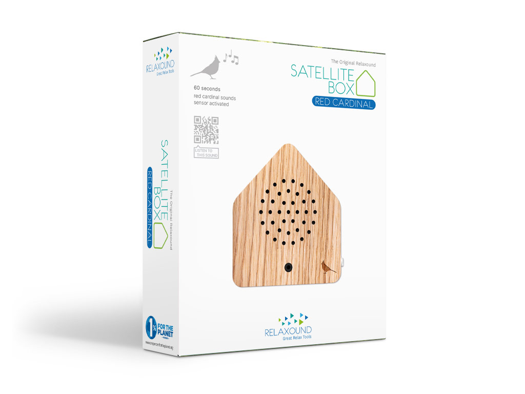 Picture of Satellitebox Red Cardinal Wood